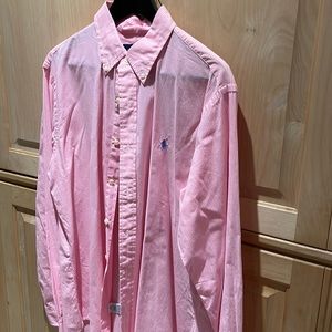 Ralph Lauren pink checkered button up LIKE NEW
